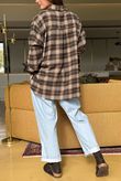 Patrick Plaid Brushed Cotton Shirt Chocolate